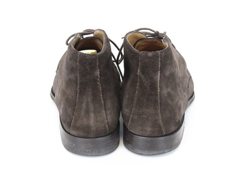 SUITSUPPLY Men Formal Shoes EU41 Dark Brown High-Top Suede Laced - Picture 3 of 18