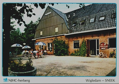 NIEDERLANDE POSTKARTE Sneek Jeugdherberg Wigledam Jugendherberge Friesland NHJ