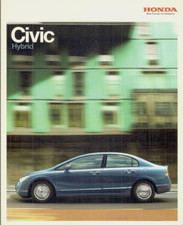 Honda Civic Hybrid Saloon 1.4 IMA ES 2007-2008 UK Market Sales Brochure