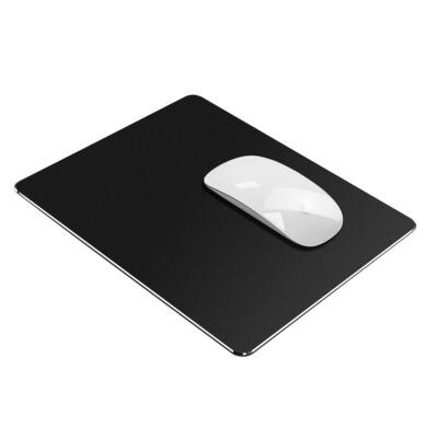 Hard Black Metal Aluminum Mouse Pad Mat Smooth Magic Ultra Thin Double Side Smal
