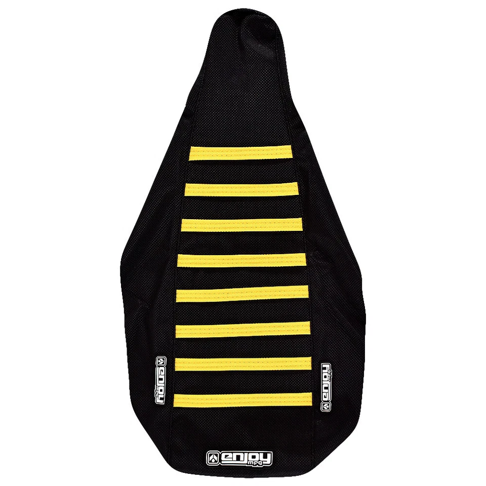 Чехол на сиденье 2008-2021 Yamaha XT 250 от Enjoy Mfg ЧЕРНЫЙ с ЖЕЛТЫМИ РЕБРАМИ #227 - Изображение 2 из 4