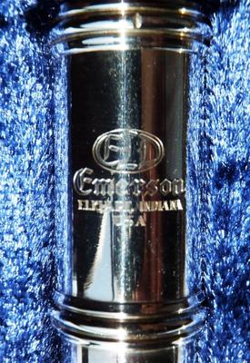 EMERSON USA -RI- versilberte Querflöte Flöte flute flauta flauto 
