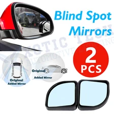 Rear View Adjustable Angle Mirrors Set Blind Spot Fan-shaped Auxiliary Convex