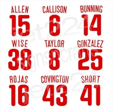 Philadelphia Phillies DECAL STICKER 1960s stars Callison Bunning Allen Rojas +