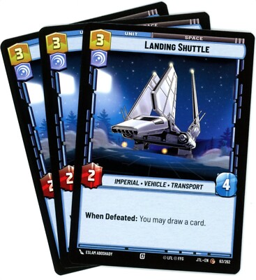 x3 Landing Shuttle - 63 - Jump to Lightspeed - SWU - Star Wars