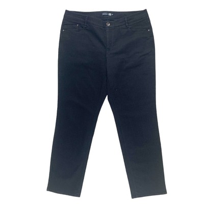 Atelier Gardeur Woman Jeans, Ciara Straight Mid Rise Black Denim, Size 44K  | eBay