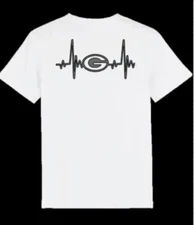 Green Bay Packers Heartbeat Tshirts  New Football Fast Free Shipping