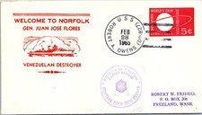 USS Robert A Owens - 2.28.1965- Gen Juan Flores / Venezuelan Destroyer - F51945