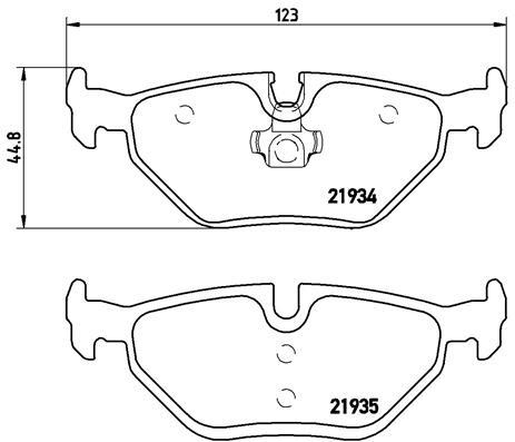 P 71 006 BREMBO Brake Pad Set, disc brake for BAIC,SAAB