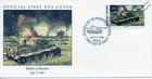 1943 WWII BATTLE OF KURSK - German Army TIGER 1 Tank Stamp FDC