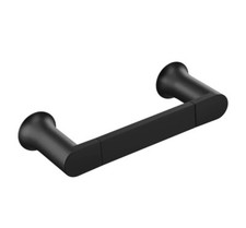 Moen BH3886BL Genta Double Post Wall Mounted Towel Bar in Matte Black