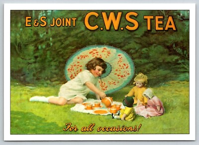 CWS Tea  E&S Joint  Advertisement  Repro  Postcard