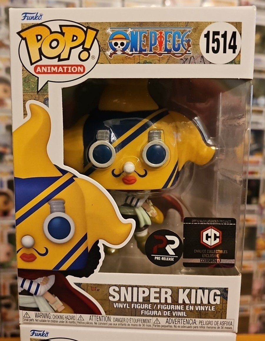 Funko Pop One Piece Sniper King #1514 Pre-Release Chalice