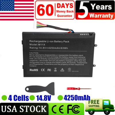 Battery For Dell Alienware M11x M14x R1 R2 PT6V8 KR-08P6X6 T7YJR P06T GameLaptop