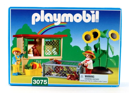 Vtg 1999 Playmobil 3075 Garden Rabbit Hutch New Sealed