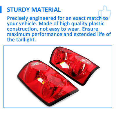 Left Driver Side Rear Tail Lamp For 2007-2009 Dodge Ram 2500/3500/1500 – Chrome Housing