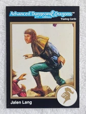 1991 TSR AD&D Gold Border Dungeons & Dragons RPG Fantasy Art Card 35 Jalen Lang