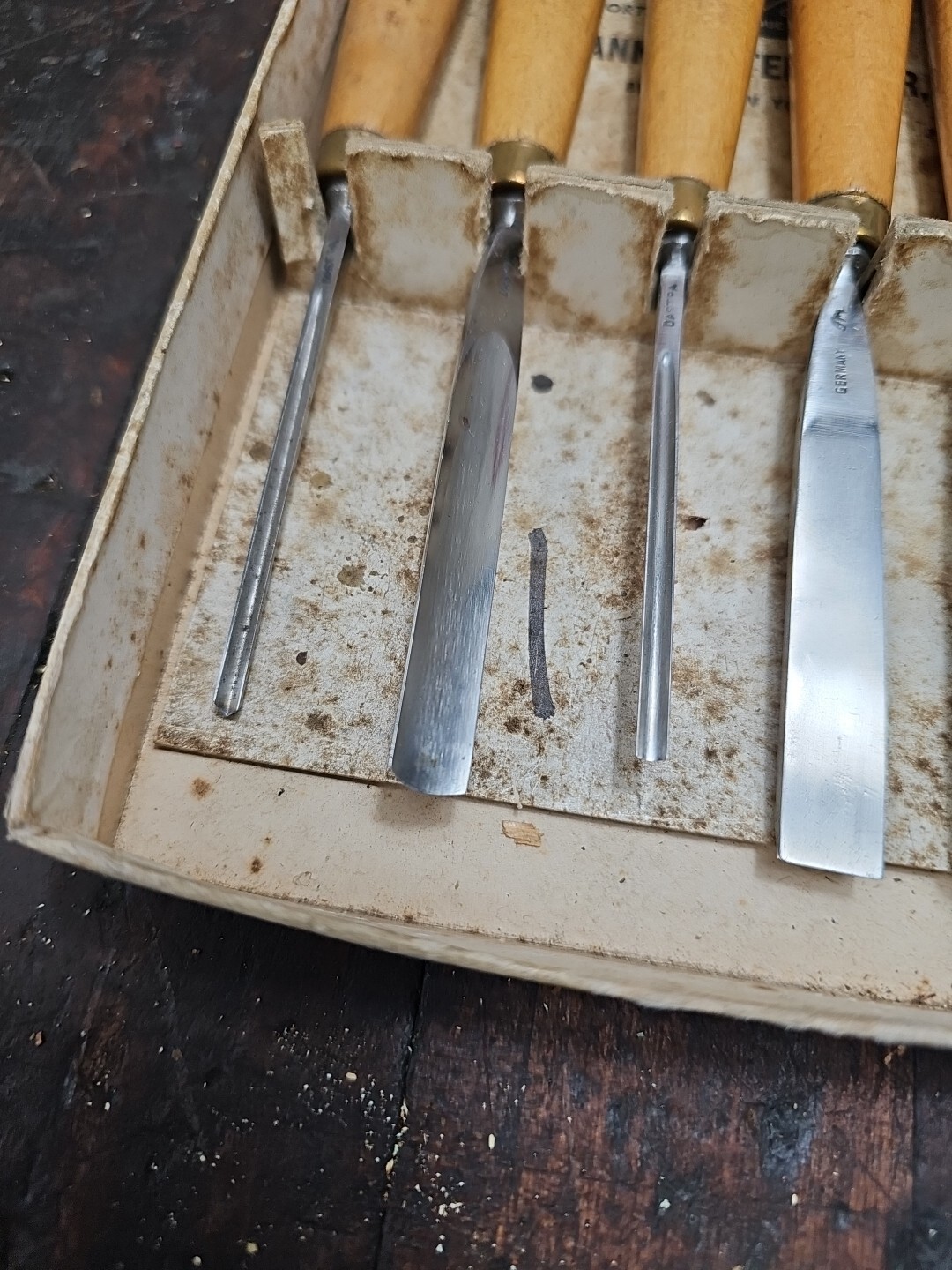 K579 Vintage DASTRA Frank Mittermeier carving tool set Wood chisels