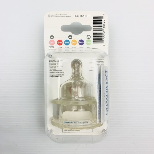 Dr Brown's Level 1 Wide Neck Bottle Nipples 2pk352-INTL Brand New Made in USA - Picture 5 of 7