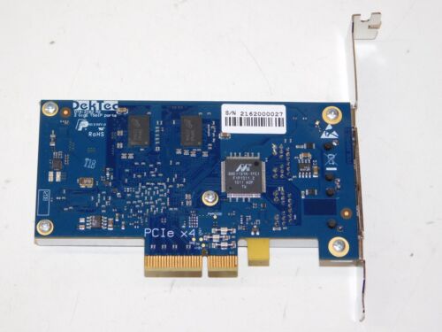 Dektec DTA-2162 TSoIP Advanced Network Card with Dual GigE Ports PCI-E x4 SFF - Picture 3 of 4