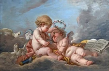 high quality oil painting handpainted on canvas "Cupids"