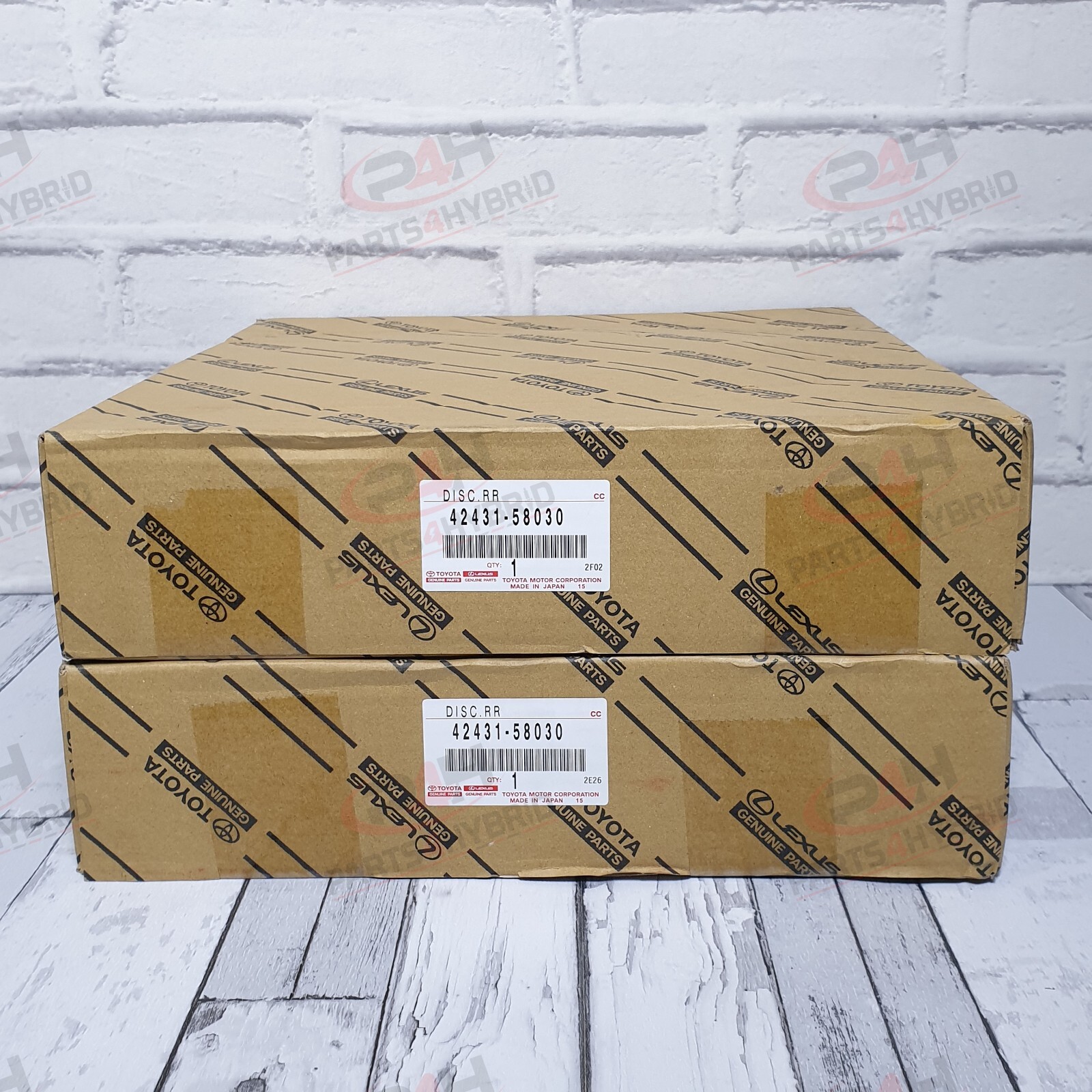 GENUINE TOYOTA ALPHARD REAR BRAKE DISCS 2015 ONWARDS OEM 42431-58030 BRAND NEW