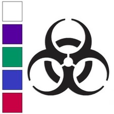 Bio Hazard Symbol Vinyl Decal Sticker Multiple Colors Sizes 110