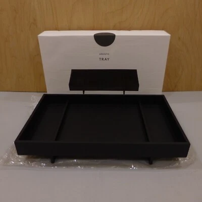 Blomus Tray Abento BLACK WOOD 12"X7" Serving Decorative Tray Hardwood 64438