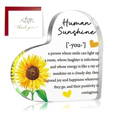 Thank You Acrylic Decor Gifts for Women, Human Sunshine Inspirational Motivat...