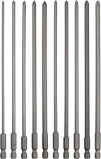 10 Pack Extra Long Phillips Screwdriver Bit Sets, 1/4 Inch Hex Shank Magnetic Sc