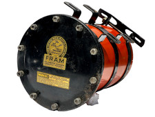 1937 38 39 40 Fram F-2 Oil Motor Filter Cleaner Canister Fleming Mfg Co