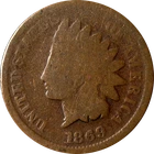 1869 Indian Cent
