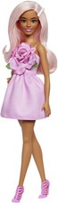 Mattel - Barbie Fashionistas Doll 238 in Strapless Rose Dress, Pink Hair With B