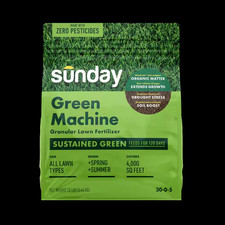 Green Machine 12Lbs. 4,000 Sq. Ft. Dry Lawn Fertilizer for All Grass Types 2.27 per gallon