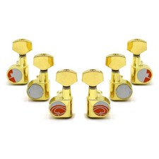 3L3R 2 Pins Sealed Electric Guitar Tuning Pegs Tuners Machine Heads Gold