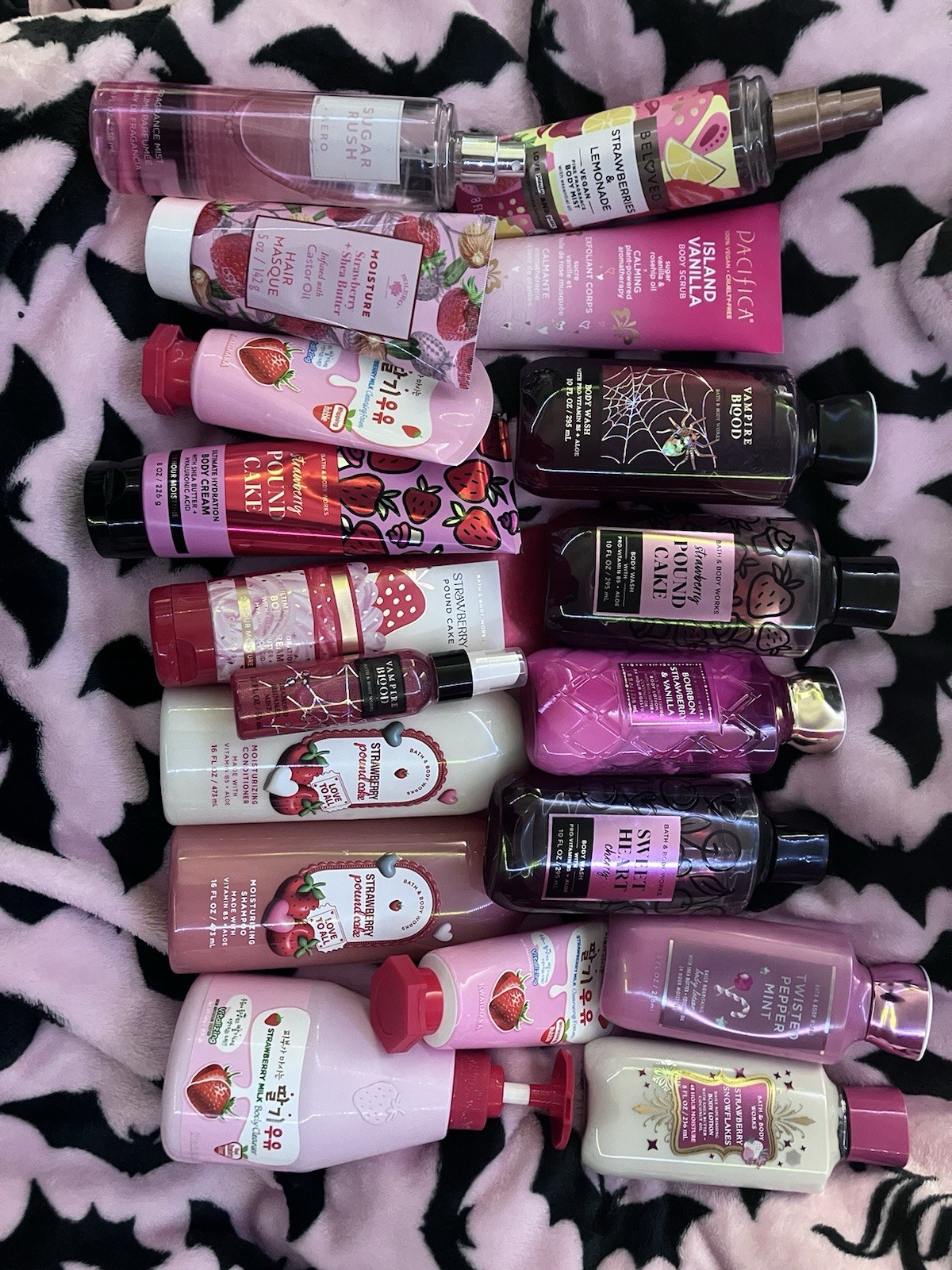 Bath & Body Works & other strawberry scents lot