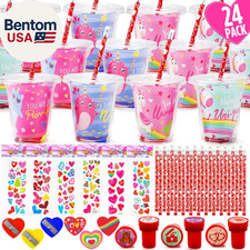 Valentines Day Gifts for Kids - 24 Pack Valentines Day Stationery Gift with Card
