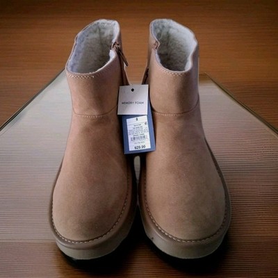 NWT Universal Thread May Faux Suede Ankle Boots Womens Sz 9 Memory Foam MSRP $29