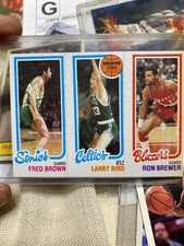 1980-81 Topps - Larry Bird, Fred Brown, Ron Brewer #198-31-228 (RC)