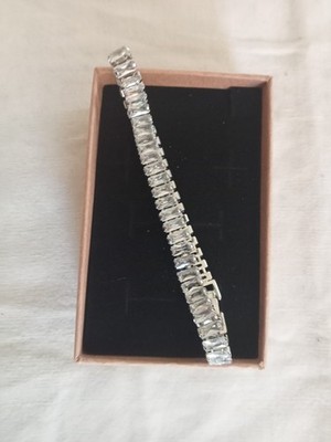 Armband aus Silber und Kristall Länge 19 cm 7,20 gr