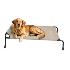 Original Elevated Dog Cot Bed - Outdoor 41"L x 27"W x 7.9"Th Beige Coffee