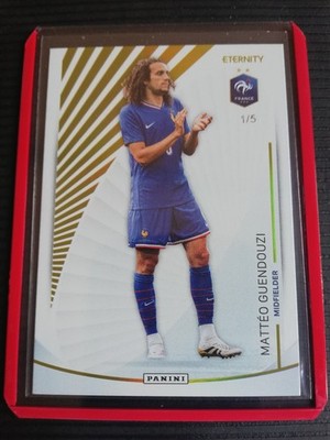 25-26 Panini Eternity Bleus Guendouzi 1/5 Gold Base Équipe De France 