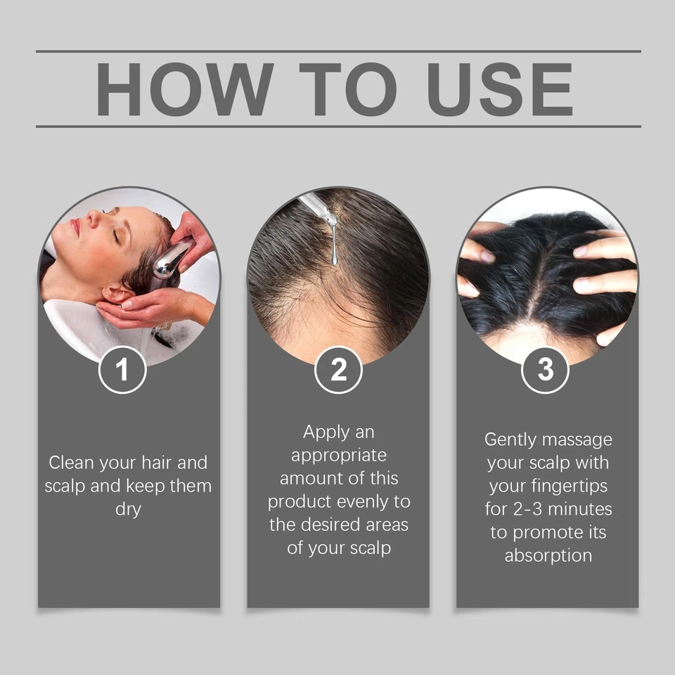 1~5X Deoxyribose Sugar Gel Hair Growth Serum, Hair Care Essence Hair Growth 60ml - Image 2 of 4