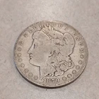 1879 Morgan Silver Dollar $1 Coin Circulated, 90% silver