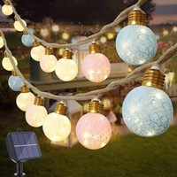 Solar Lichterketten Outdoor Wetterfest, 6M WarmweißE Solar Lichterketten Outdoor