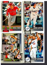 Lot of 105 2026 Topps Series One Baseball Base Cards w/Shohei/Trout/Kershaw++