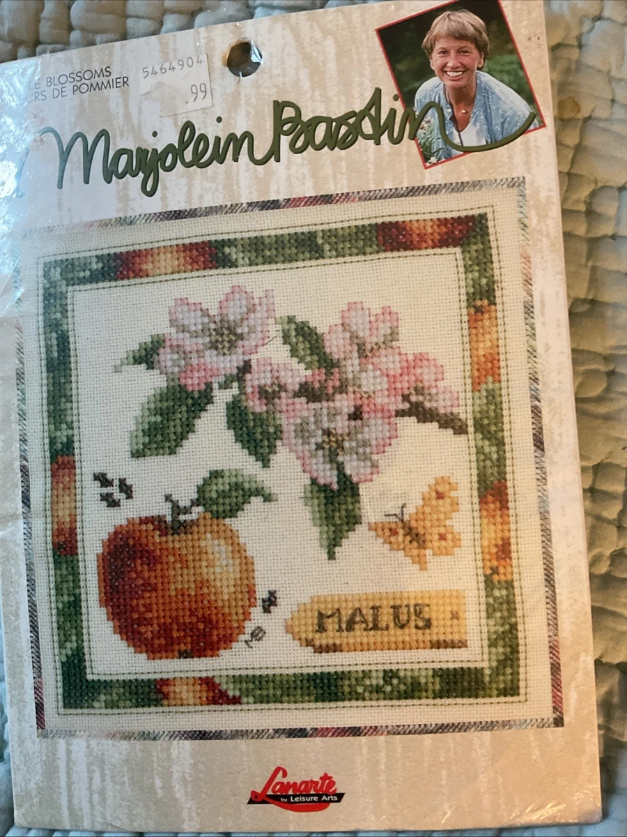 Lanarte Cross Stitch Kit Blue Flowers Marjolein Bastin