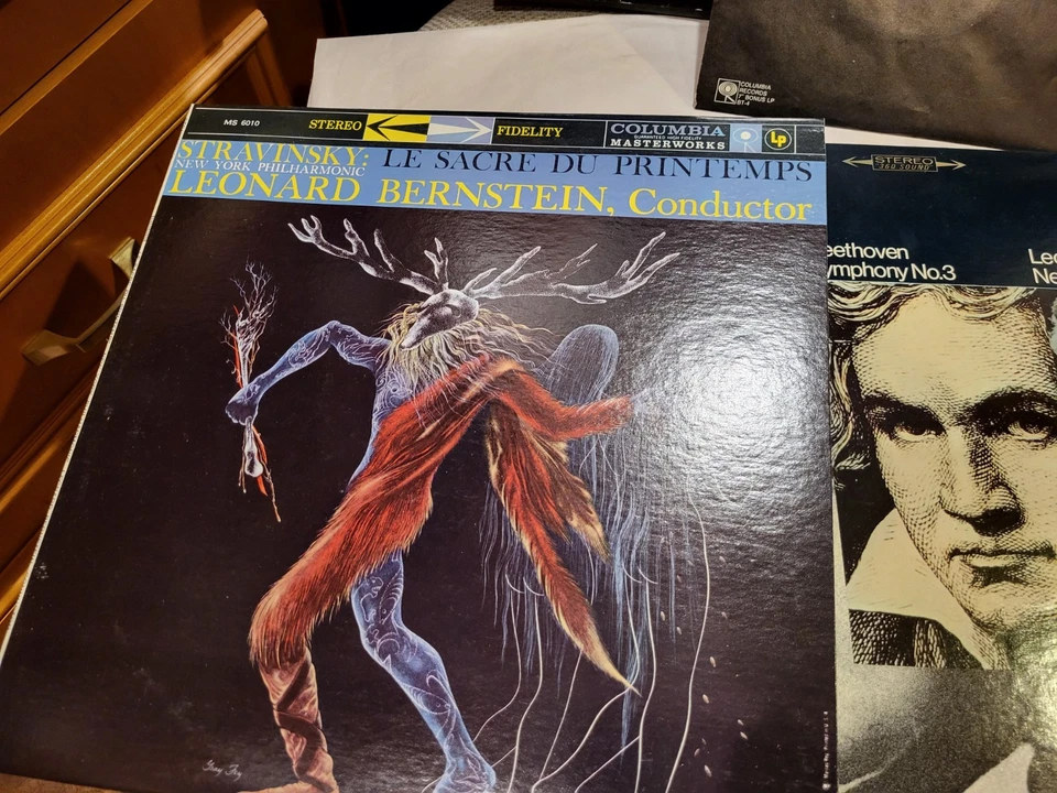 Leonard Bernstein D2L 349 Columbia 2LP Box Set MINT Vinyls + Insert + Bonus LP - Image 3 of 4