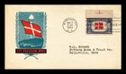 US COVER DENMARK OVERRUN COUNTRIES FDC SCOTT 920 IOOR CACHET