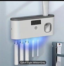 A Smart Toothbrush Holder with an Automatic Toothpaste Dispenser - Wall-Mounted,